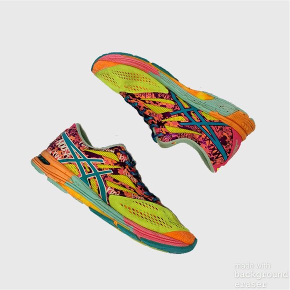 Asics Neon Gel Noosa Running Shoes Size 9 - Picture 1 of 11